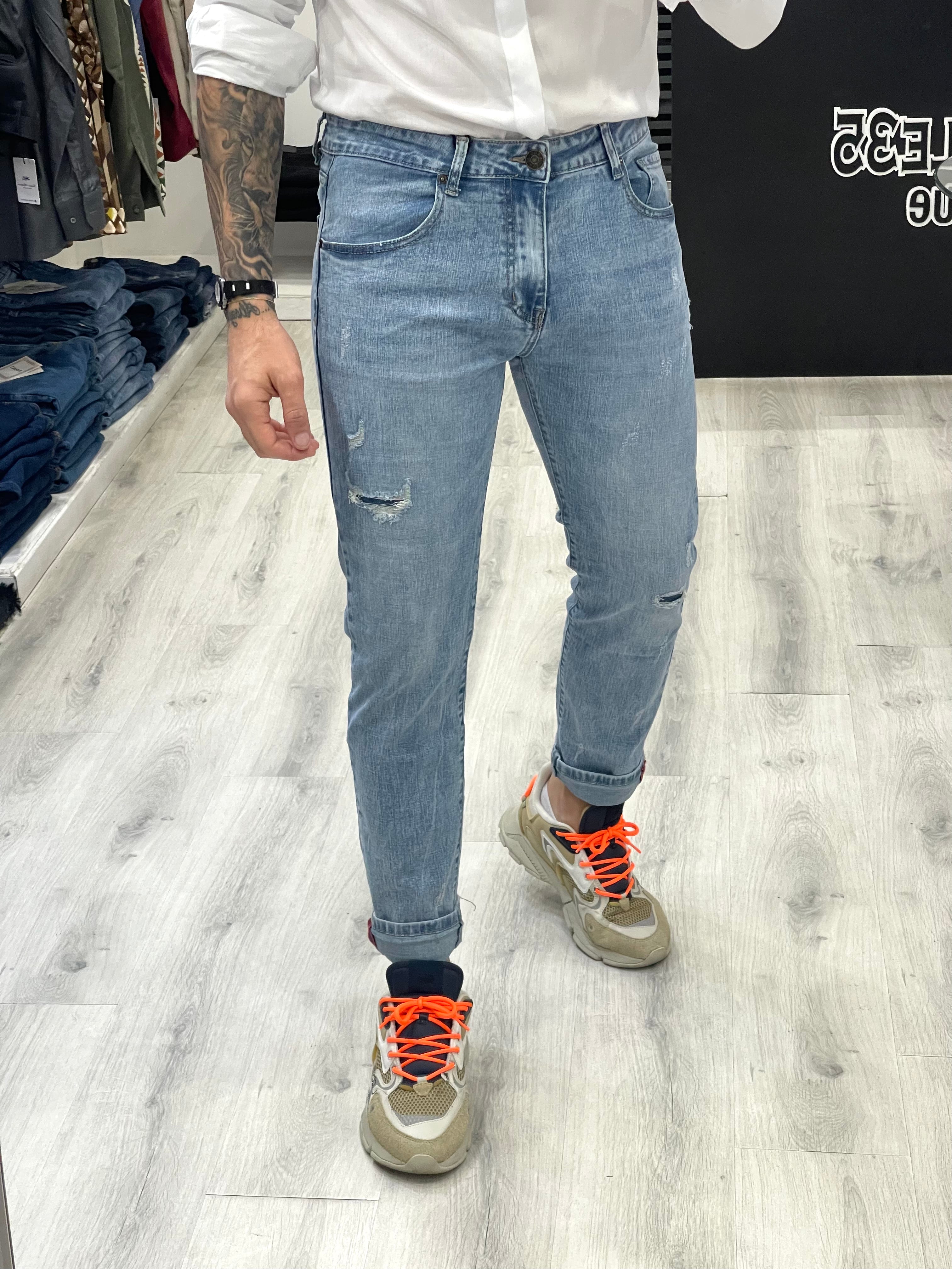 Jeans SLIMFIT MADRID con finto strappo