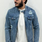 Biker jeans con zip