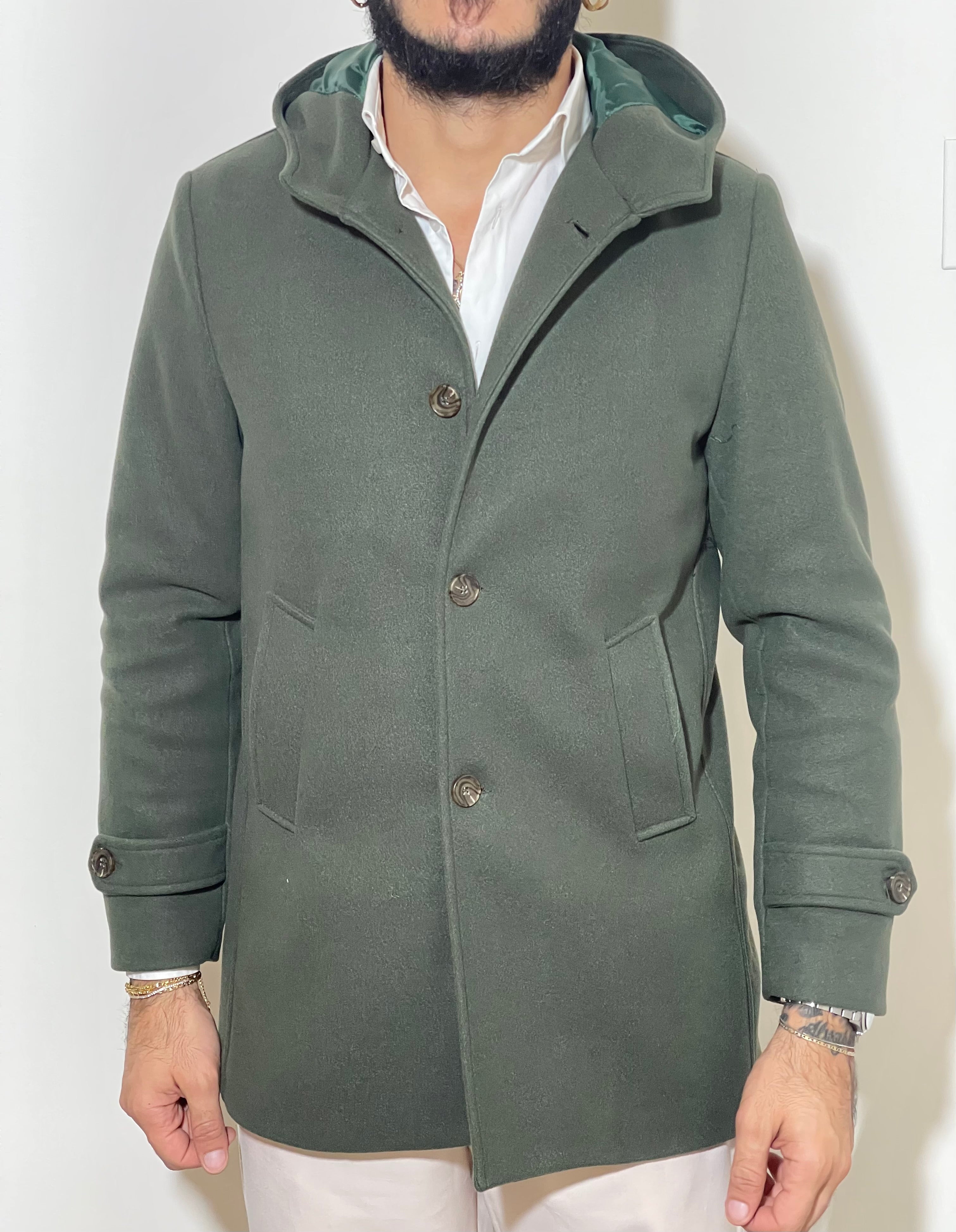 Cappotto Sartoriale con cappuccio interno foderato