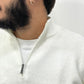 Maglione COLD in lana e mezza zip