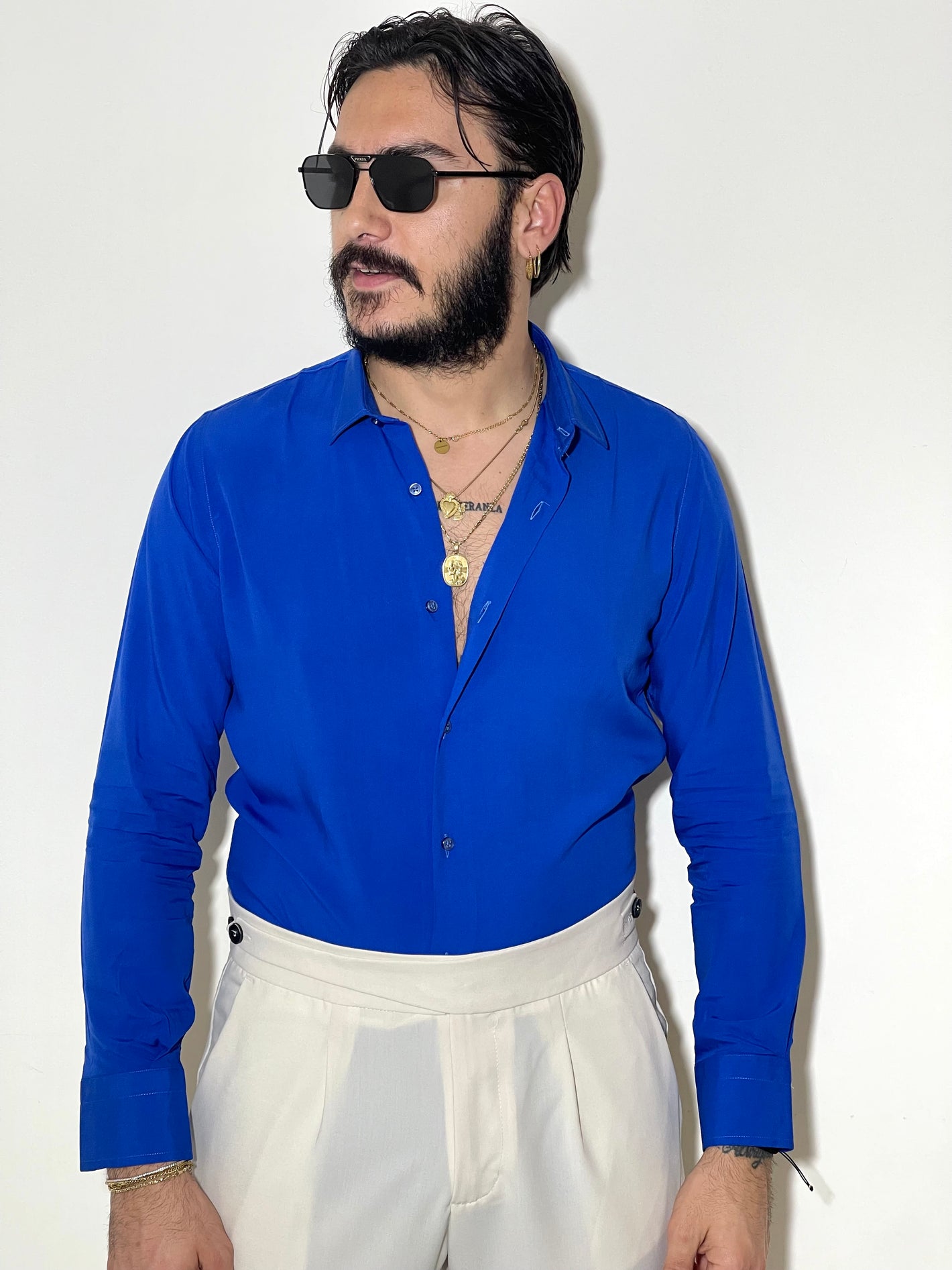 Camicia Sartoriale in 100% Viscosa italiana