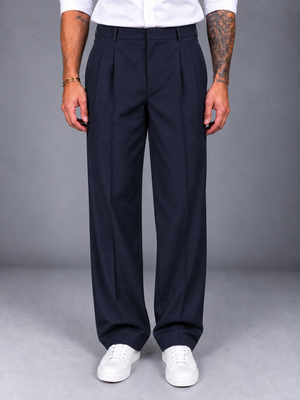 Pantalone Sartoriale doppia pence fondo ampio