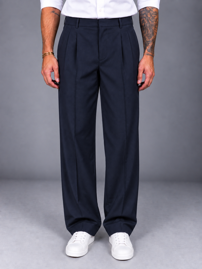 Pantalone Sartoriale doppia pence fondo ampio