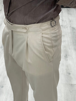 Pantalone sartoriale LUXURY con doppia fibbia laterale