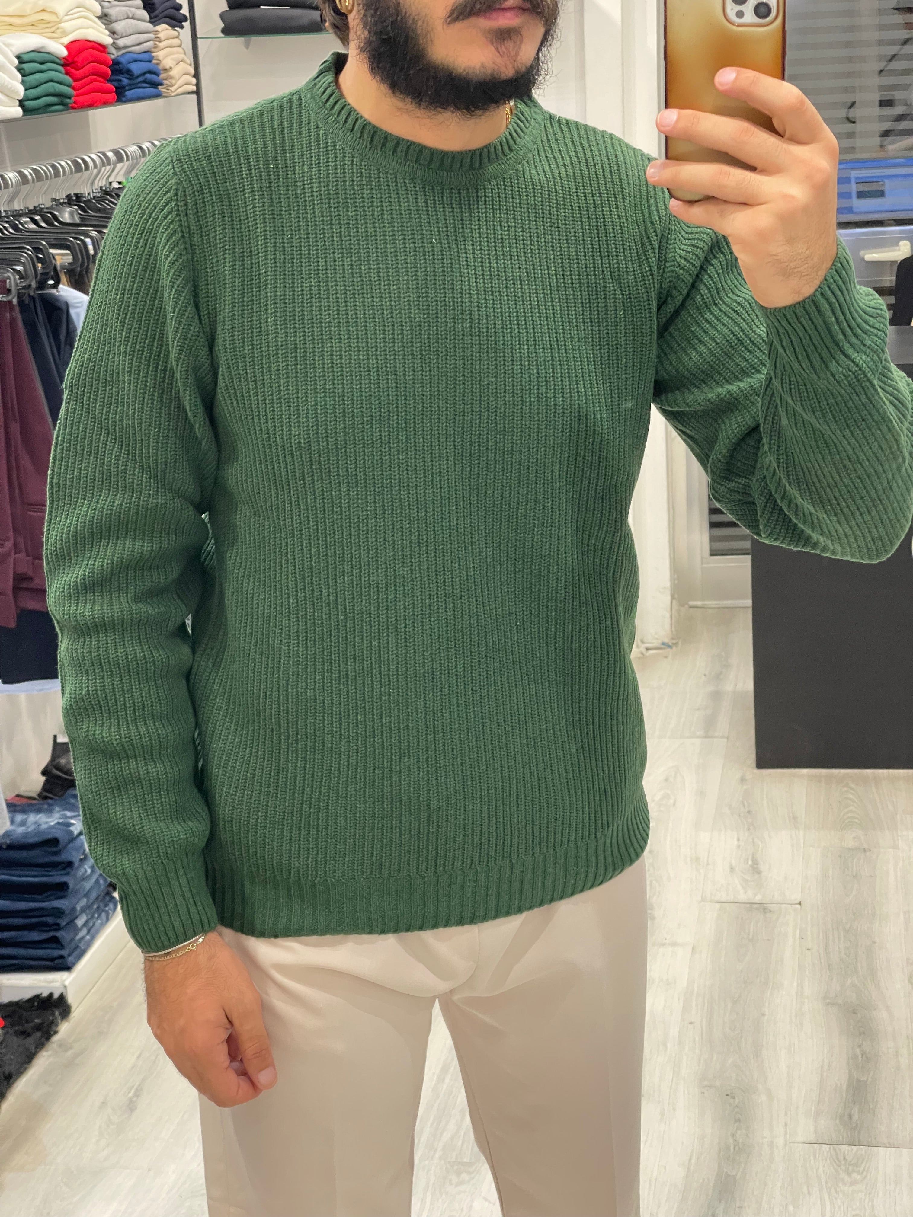 Maglione Sartoriale costa inglese - 80% Lana