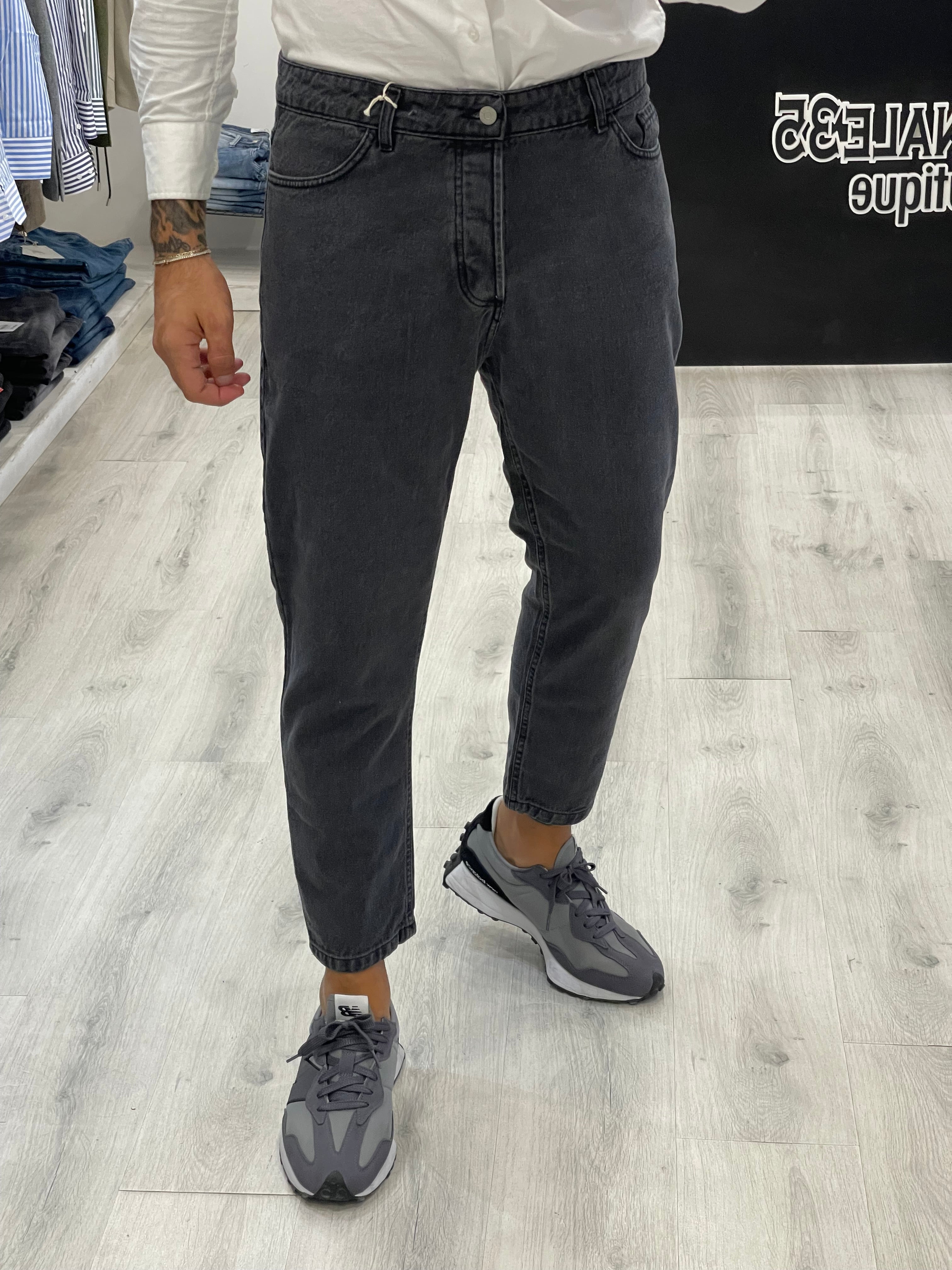 Jeans Momfit Grey