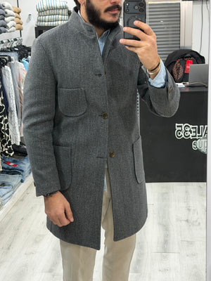 Cappotto sartoriale coreano in panno lana