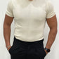 T shirt girocollo in filo - Slimfit