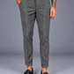 Pantalone sartoriale Tessuto spigato con mezzoelastico