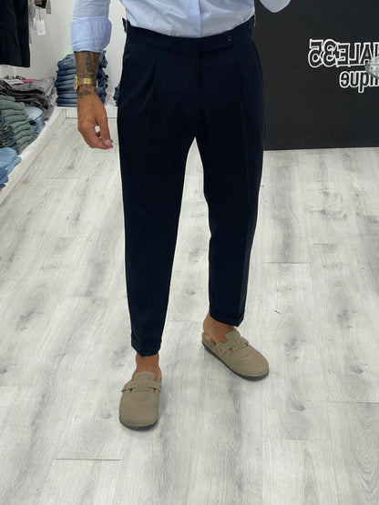 Pantalón sastre LUXURY con doble hebilla lateral