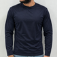 Maglia in cotone modal slimfit manica lunga