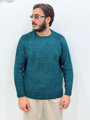 Maglione girocollo in ciniglia calda