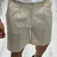 Bermuda Sartoriale in Lino con pence