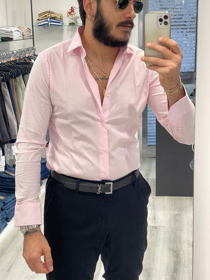 Camicia 100% cotone - Rosa