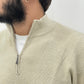 Maglione COLD in lana e mezza zip