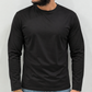 Maglia in cotone modal slimfit manica lunga