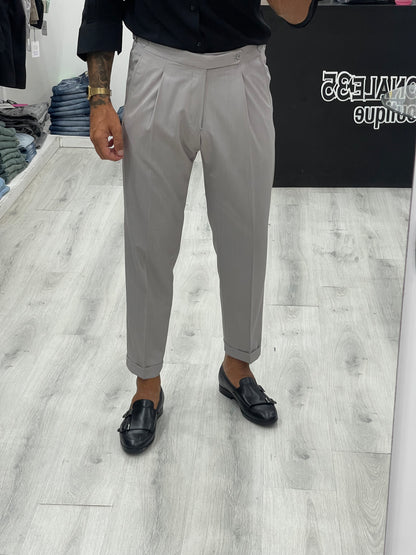 Pantalón sastre LUXURY con doble hebilla lateral