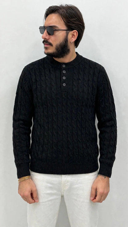 Maglione Serafina Uomo- effetto treccia Baronale35