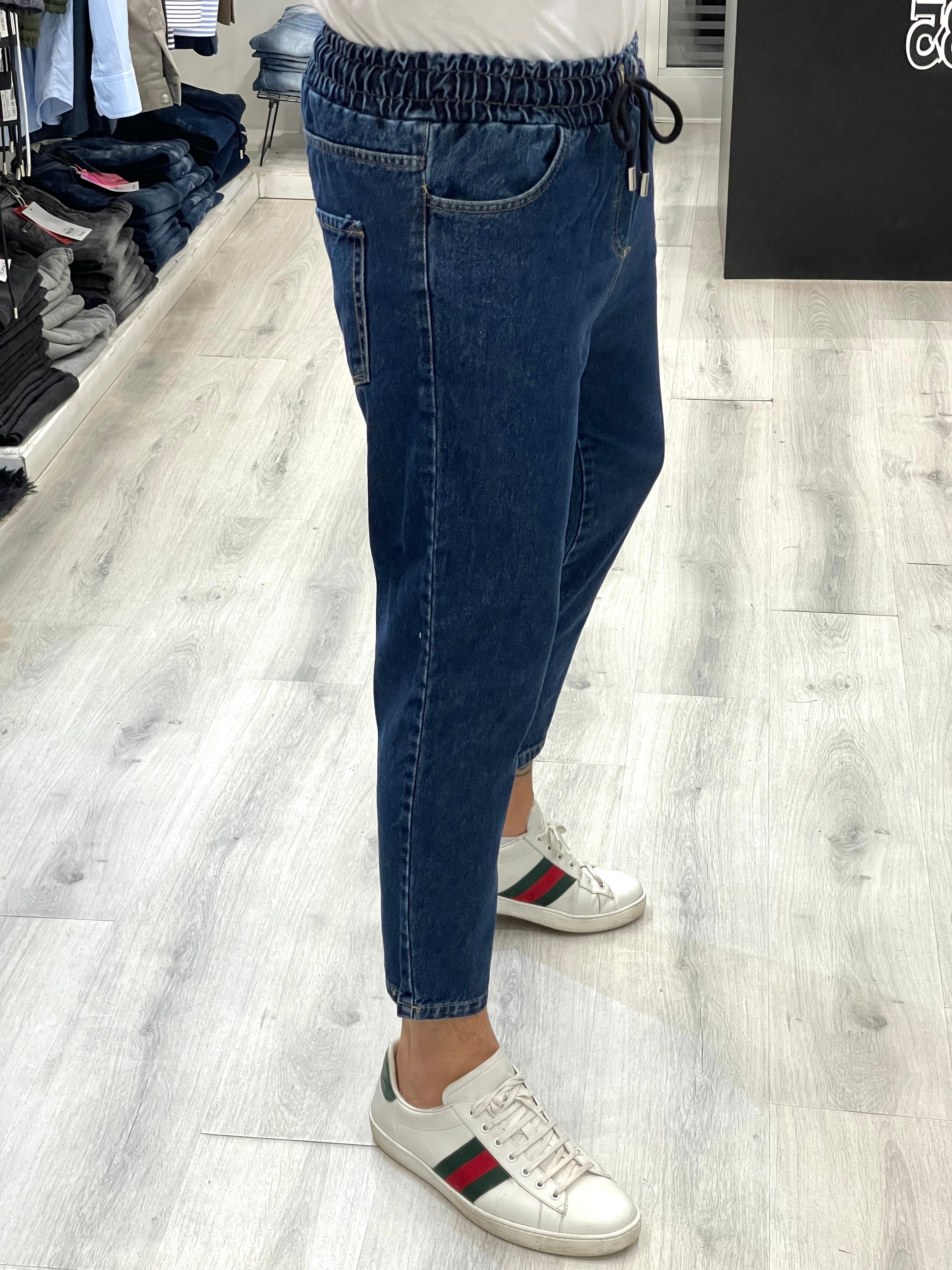 Jeans pantalaccio - lavaggio zero