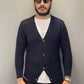 Cardigan in cotone effetto nido d’ape