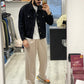 Jacket jeans Black