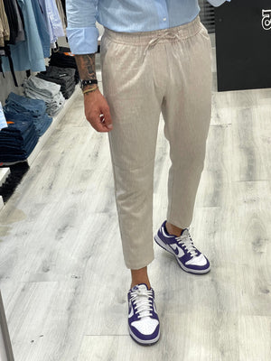 Pantalaccio in 100% lino sartoriale