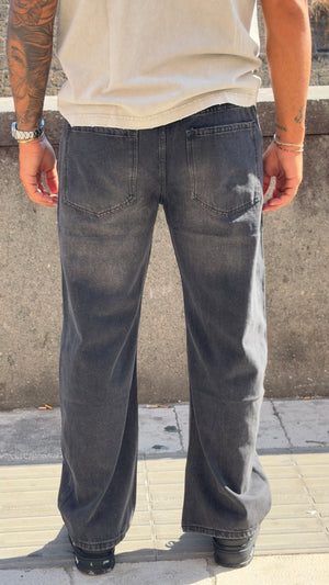 Jeans Baggy sfumato grigio
