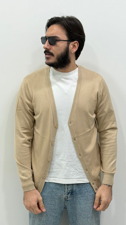 Cardigan in cotone slimfit