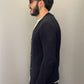 Cardigan in cotone effetto nido d’ape