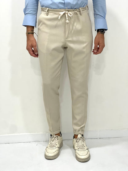 Pantalaccio tessuto armaturato con laccetto