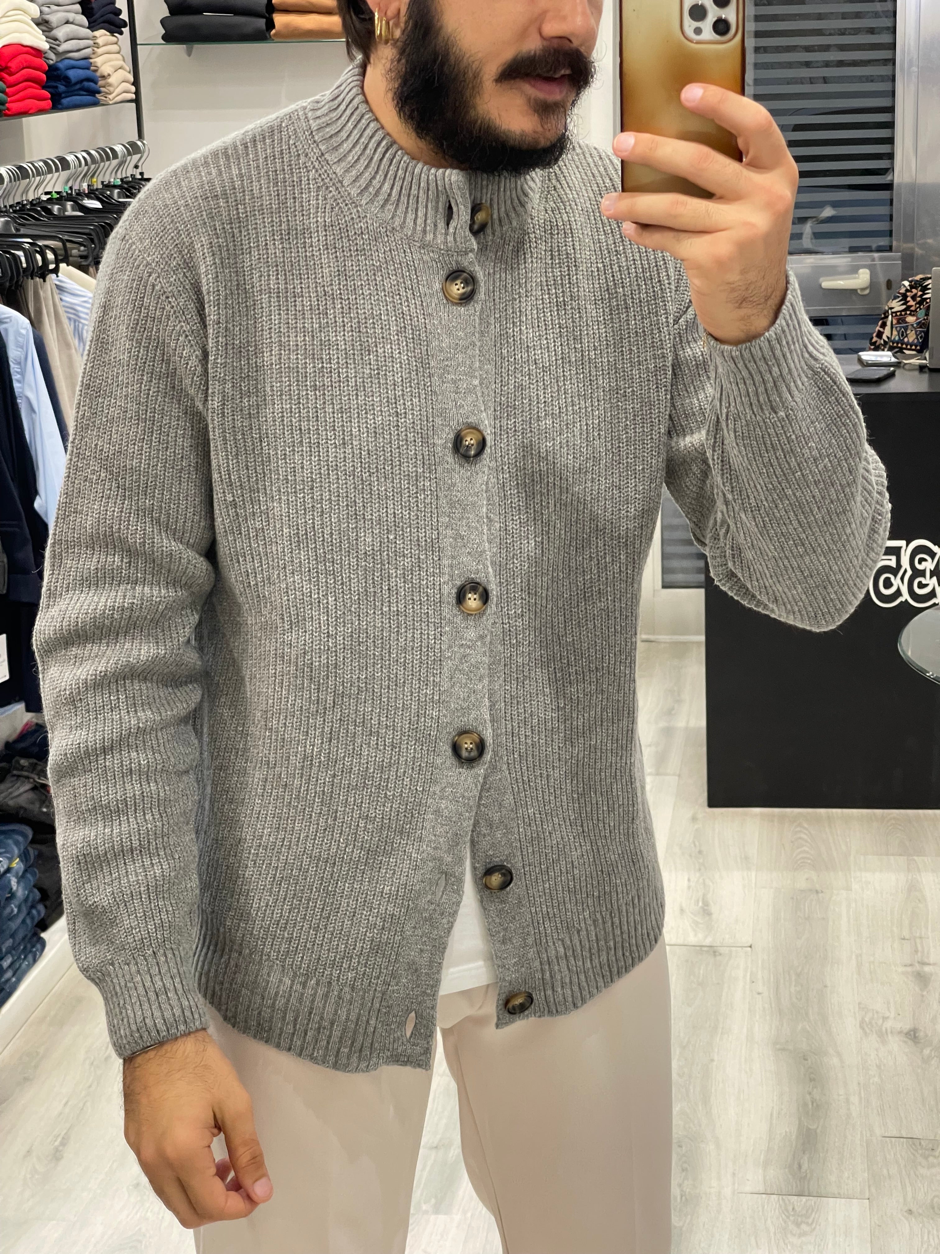 Giacca cardigan Sartoriale in costa inglese - 80% LANA