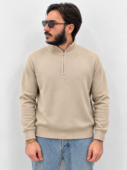 Maglioncino con mezzazip basic