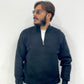 Maglione COLD in lana e mezza zip