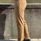 Pantalone sartoriale fascia 5 con risvolto - CAMEL