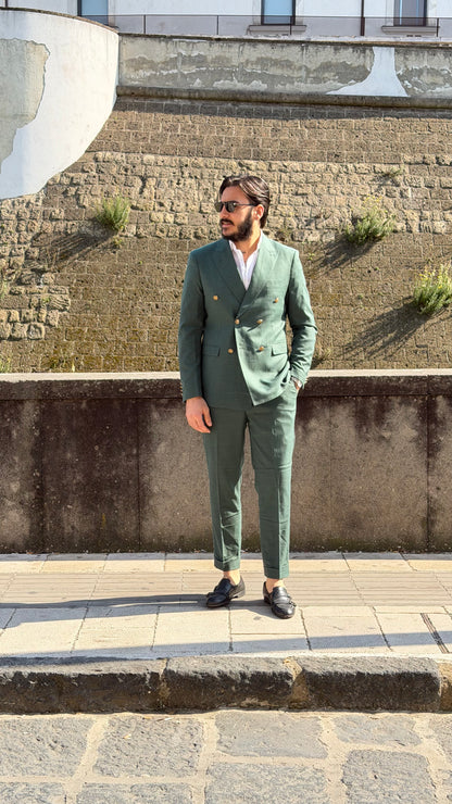 Abito GIOIELLO doppiopetto con bottoni oro in metallo