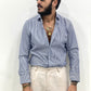 Camicia sartoriale Rigata in 100% cotone