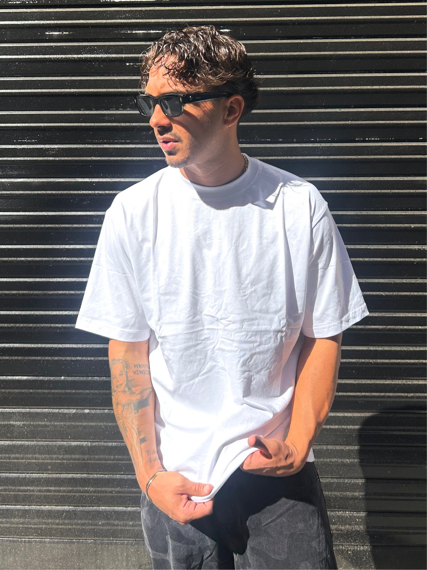 T shirt Over Cropped in 100% cotone