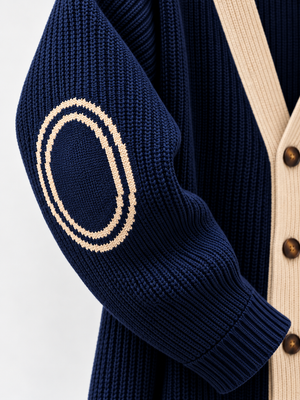 CARDIGAN TOPPA con Ricami a contrasto