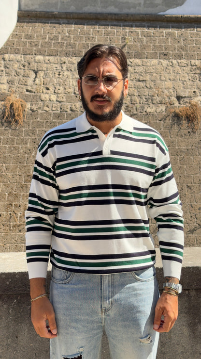 Polo in filo rigata