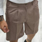 Bermuda Sartoriale in Lino con pence