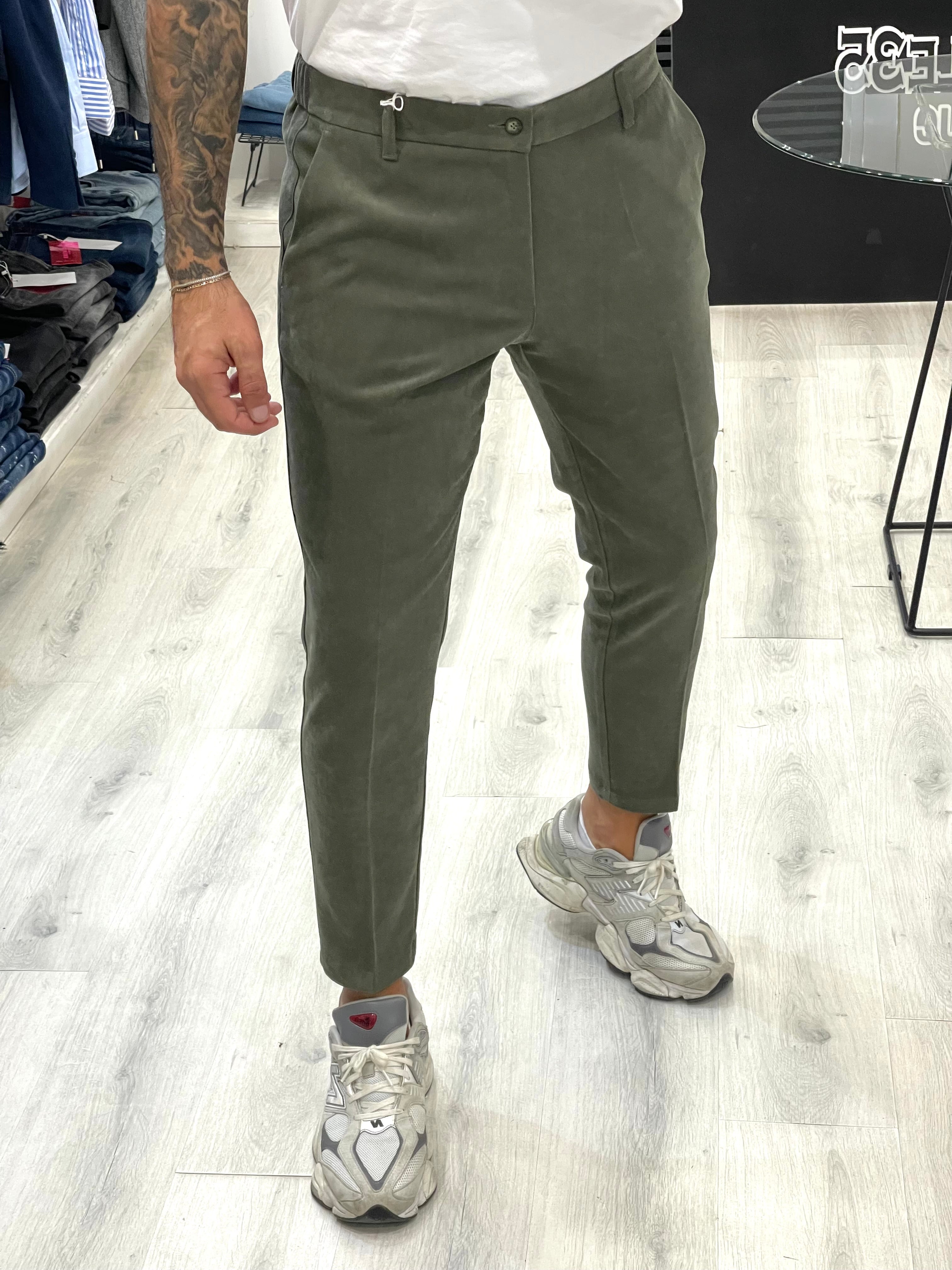 Pantalaccio Sartoriale in velluto liscio