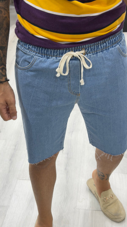 Bermuda Pantalaccio in jeans taglio vivo