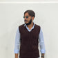 Gilet trama treccia