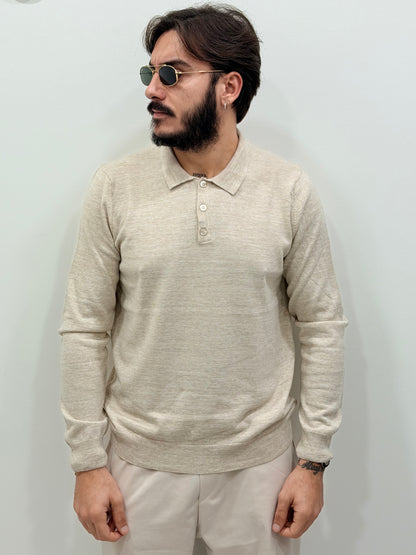 Polo in lana italiana
