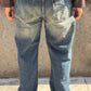 Jeans Baggy effetto sabbiato