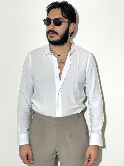 Chemise sur mesure en 100 % viscose italienne
