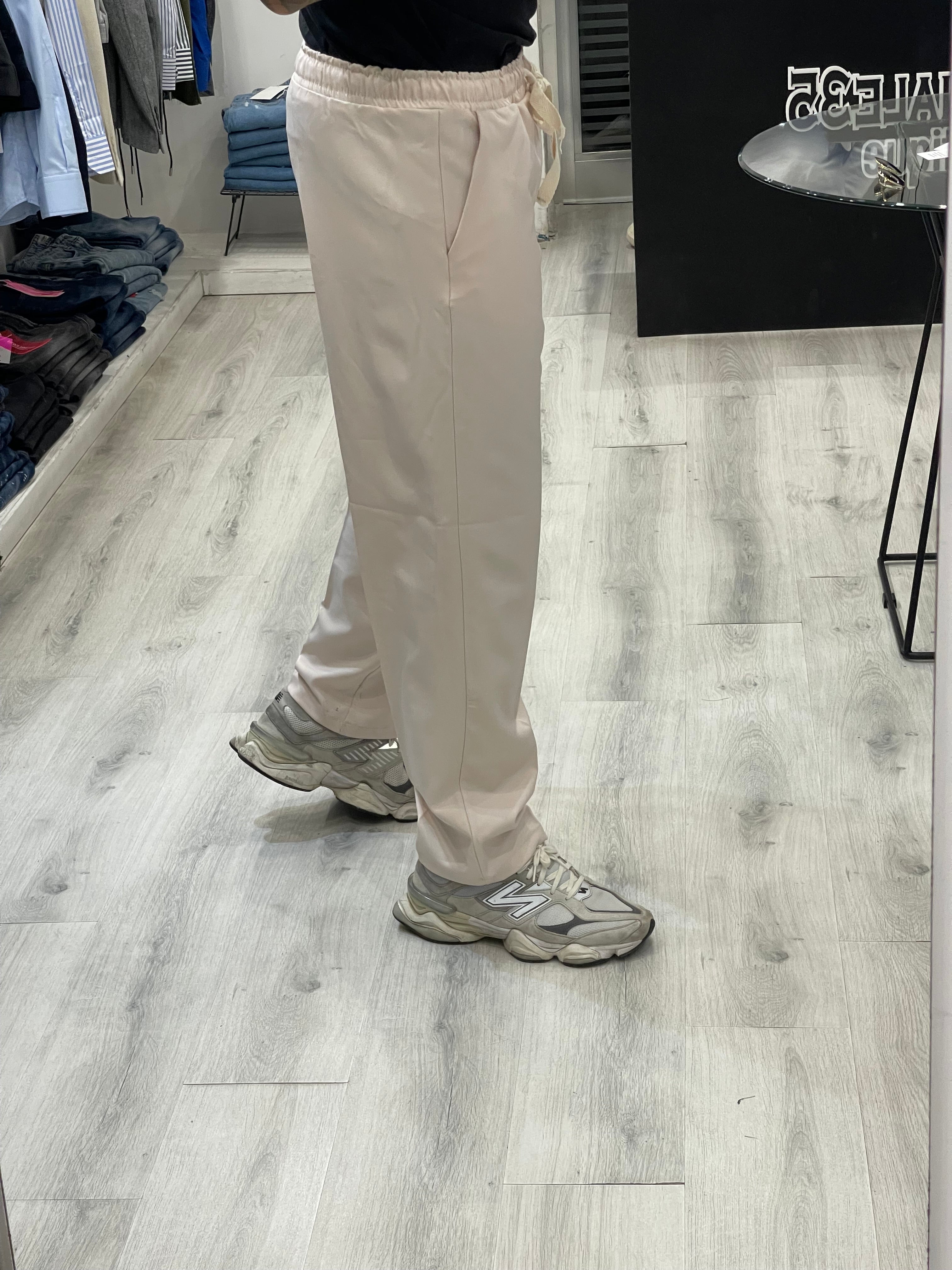 Pantalone fondo largo 22cm - Crema