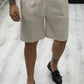 Bermuda Sartoriale in Lino con pence