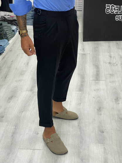 Pantalón sastre LUXURY con doble hebilla lateral
