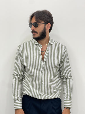 Camicia 100% Lino - Riga media TULUM